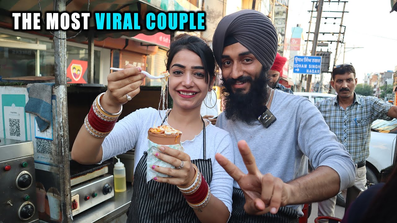 Most Viral Couple Selling Kulhad Pizza And Fast Food Famous Food In 