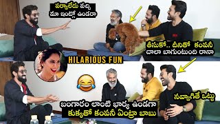 కుక్కతో కంపనీ ఏంట్రా బాబు😂| Rana Daggubati HILARIOUS FUN On Ram Charan Pet Dog Rhyme | Jr NTR | FL