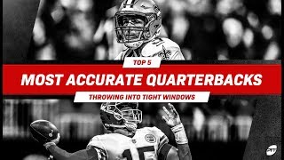 Top 5 most accurate quarterbacks throwing into tight windows | PFF
