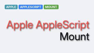 Apple: macOS Sierra: AppleScript mount volume keeps asking for login (2 Solutions!!)