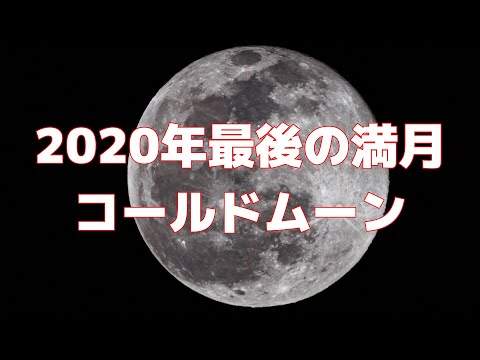 【リアルタイム動画】2020年最後の満月コールドムーン(Cold Moon)飛行機が通過します！【2020年12月30日撮影】【4K】【天体ショー】