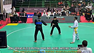 Super Sengit Ahya Mulya/Lampung vs Rheydo Shabilillah/Sumbar - PON BELADIRI 2025