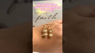 ✨ DIY Wire Wrap Earrings with Pearls | Easy Beginner Tutorial with 24 Gauge Wire #jewelry