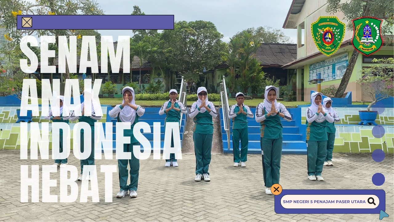 Senam Anak Indonesia Hebat SMPN 5 Penajam Paser Utara, Kalimantan Timur