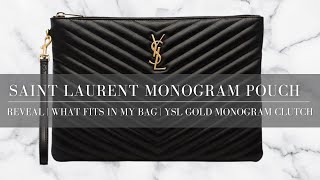 SAINT LAURENT MONOGRAMME BILL POUCH FOG GOLD NEW SEASON PARLOUR X – Parlour  X