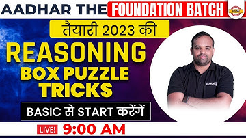REASONING CLASSES FOR BANKING EXAMS 2023 | Box Puzzle Tricks  | PUZZLES BY SACHIN SIR