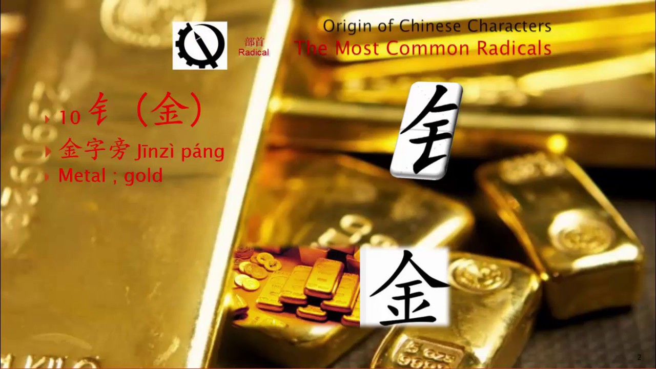 One Important Elements in Chinese Feng Shui Chinese Radical 010 钅 金字旁 ...