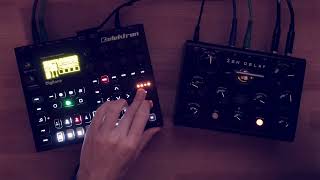 Erica Synths Zen Delay SMASHING the Elektron Digitone: late night Techno sketch