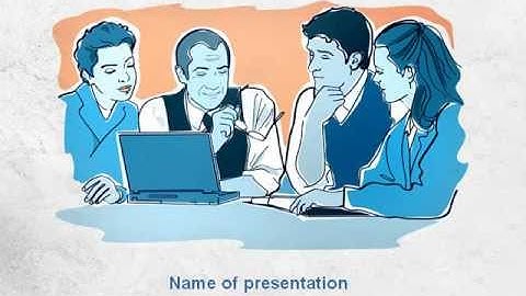 Planning Meeting PowerPoint Template by PoweredTemplate.com