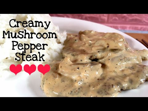 CREAMY MUSHROOM PEPPER STEAK MCDONALD INSPIRED