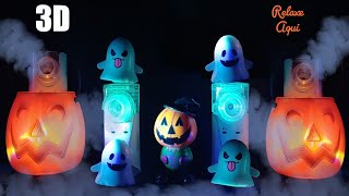 🎃ASMR: Aerosol 3D com Quatro Nebulizadores incríveis para relaxar no Halloween