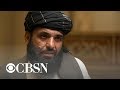 Taliban negotiator speaks with CBS News about peace talks