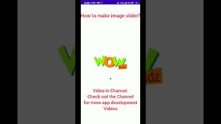 Automatic Image Slider IntroActivity #aide #appdevelopment #codeassist #java #Androidide #slider