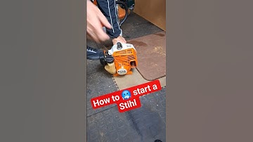How to cold 🥶 start a Stihl FS45 string trimmer step by step. #michaelstoolbench #fs45  #stihl