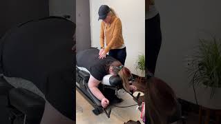 Prenatal chiropractic #adjustment #chiropractic #prenatal