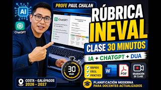 PLAN DE CLASE DE 30 MINUTOS INEVAL  FACIL Y SENCILLO