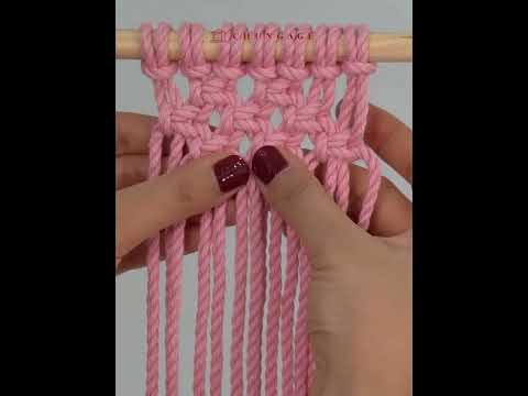 DIY 마크라메 재료로 하트 <strong>티코스터</strong> <strong>만들기</strong> ❤