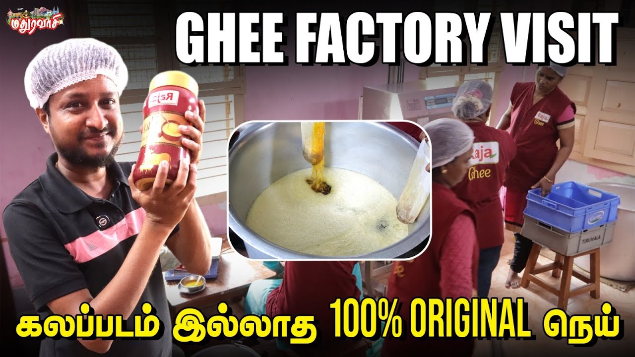 தயாரிப்பவர்களிடம் இருந்து நெய் நேரடி விற்பனை | Raja Ghee Factory Visit Exclusive | Madura Vaasi