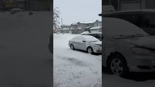 Canada weather☃️#snowfall #canadalife #englishmusic #hollywood #canadianweather #whitesnow #ytshorts
