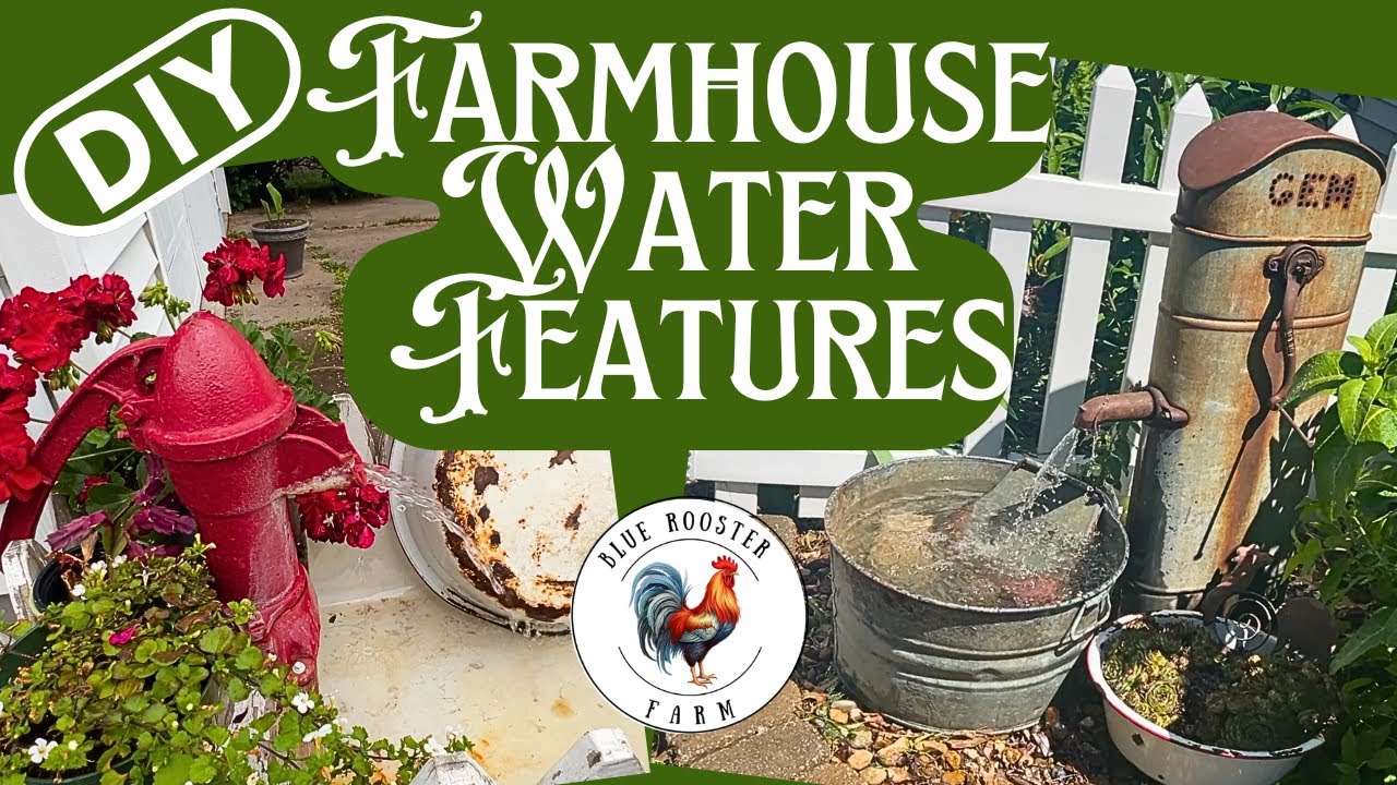 Turning Junk into Farmhouse Water Features\DIY\Old Hand Pump\Fountain\Rustic Antique Garden Decor