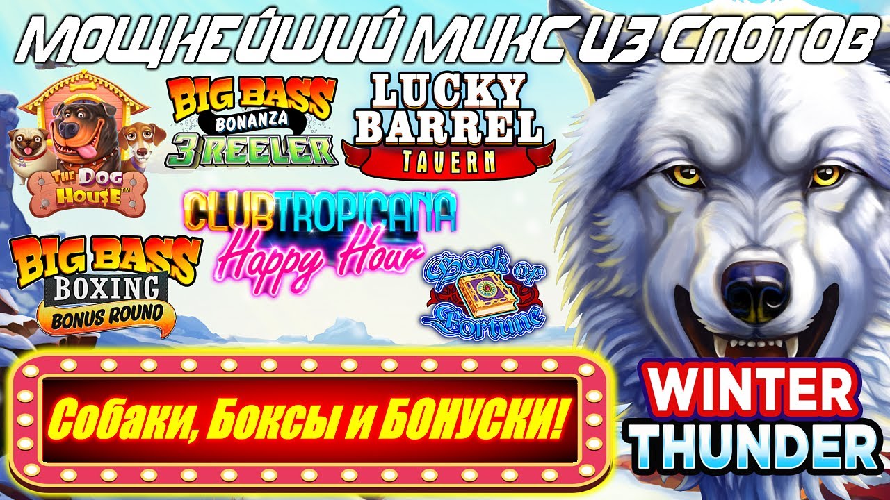 Собаки, Боксы и БОНУСКИ! The Dog House, Big Bass 3 Reeler, MeJUICEa, Lucky Barrel и др!