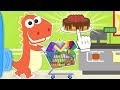 Aprende con Eddie a ir al Supermercado 🛒 Eddie el Dinosaurio hace la Compra