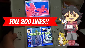 Tetris DS Full Marathon 200 Lines -- Nintendo DS Lite Playthrough