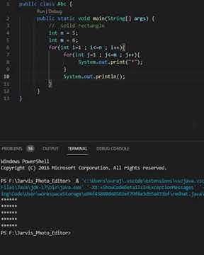 Solid Rectangle program using java language - YouTube