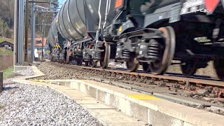 Kesselwagenzug mit Widmer Rail Service