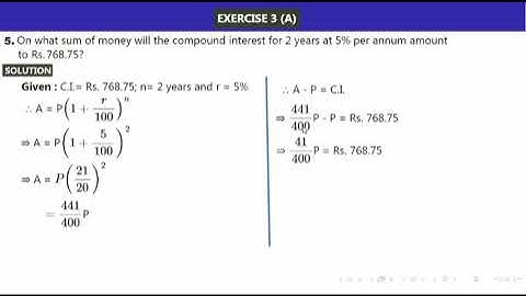 Class 9 ICSE Compound Interest [Using Formula] |Part 1|
