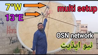 Multi Setup Hotbird With Nilesat Dish Fitter Dish Setting And Channel List Osn Network