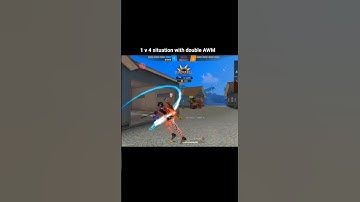 1 v 4 situation with double AWM #shorts #viral