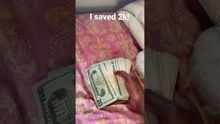 I Saved 2,000 Dollars