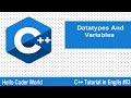 Datatypes &amp; Variabels  #03 C++ Tutorial in English