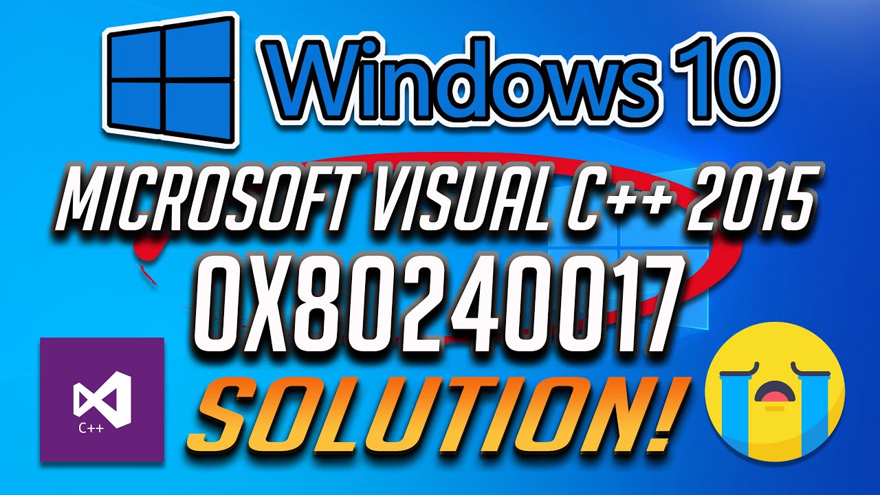 ลง microsoft visual c++ 2015 ไม่ได้  New  Fix Microsoft Visual C++ 2015 - 2019 Redistributable Setup Failed Error 0x80240017