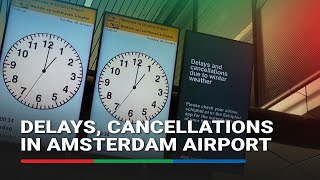 Download Lagu Passengers face 'chaos' as snow disrupts flights at Amsterdam airport | ABS-CBN News MP3
