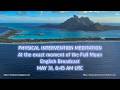 Physical Intervention Meditation on May 31st at 8:45 AM UTC (Starts at 8:25 AM UTC)