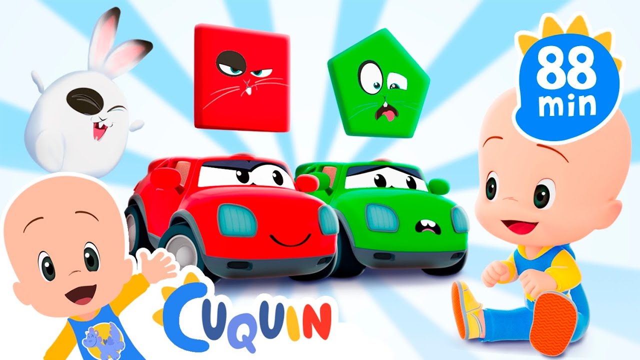 Carros coloridos do Cuquin e mais vídeos 🚘 Desenhos animados para bebês