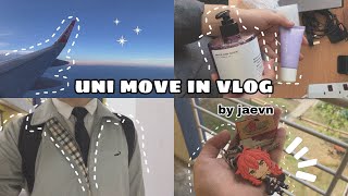 uni dorm move in vlog (malaysia) : first day // unpack // cleaning // orientation 👨🏻‍💻🫧