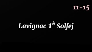 Lavignac 1A (11-15) 80 BPM