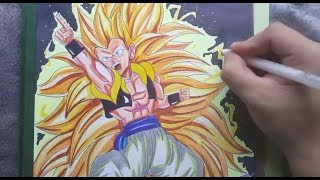 Gotenx Super Sayajin Fase 3 Drawing Finish