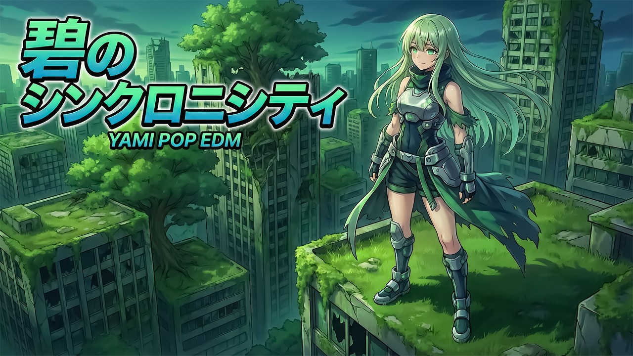 碧のシンクロニシティ (Ao no Synchronicity) / AI Music Video【サイバーパンク廃墟 × 闇ポップ】