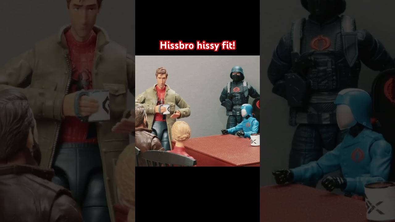 Hissbro hissy fit! #funny #hasbro #marvel  #dc #stopmotion #gijoeclassified