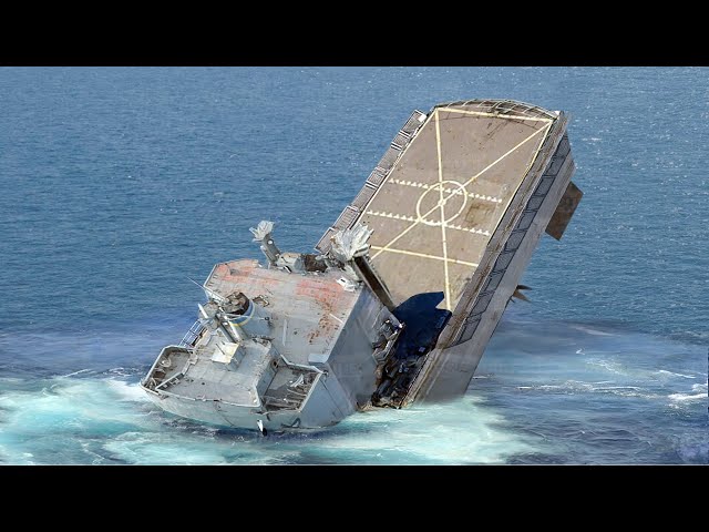 The Extreme Process of Sinking US Navy’s Billion $ Decommissioned Ships class=