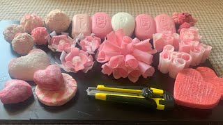 We’re going pink today! // Soap cutting// Satisfying & Fun