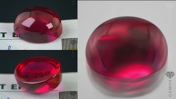 Ruby Cabochon Oval Loose Gemstone Authentic Raspberry Red Corundum Polished Crystal Lab-Grown Stone
