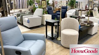 HOMEGOODS FURNITURE CONSOLES TABLES ARMCHAIRS SOFAS DECOR SHOP WITH ME SHOPPING STORE WALK THROUGH