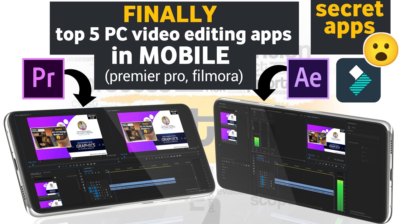 Finally top 5 PC video editing apps in mobile 😮 secret apps 🤫 - YouTube