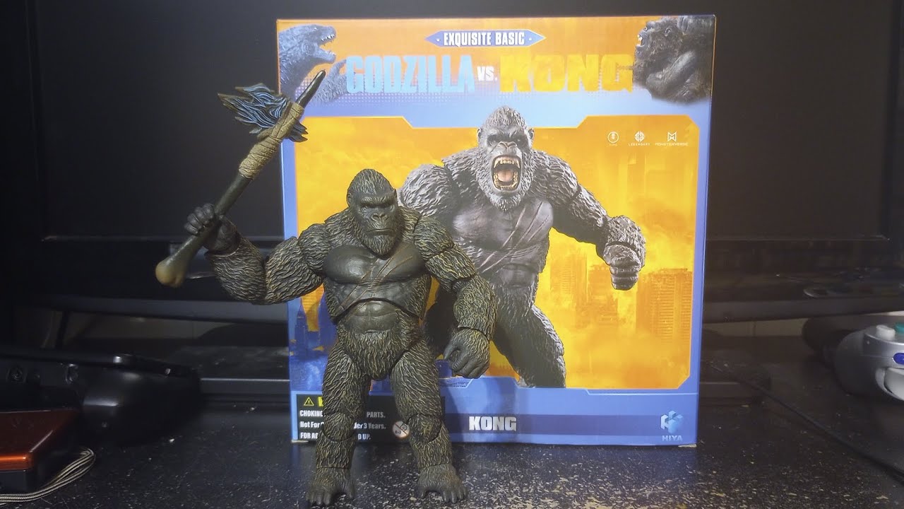 Hiya Toys Exquisite Basic Godzilla VS Kong Kong 2021 Unboxing.