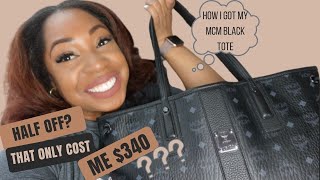 HOW I GOT MY BLACK MCM LIZ TOTE HALF OFF? | MCM VISETOS MEDIUM LIZ SHOPPER TOTE |